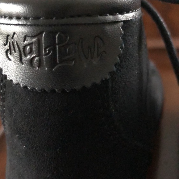 Women’s size 6 black Mad Love Myrtle Wedge Booties - Picture 5 of 9